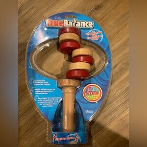 STEM Toy - True Balance Red and Natural Wood